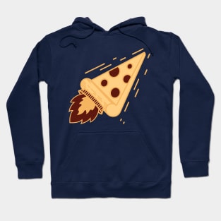 Flying Pizza Rocket Jet Hoodie